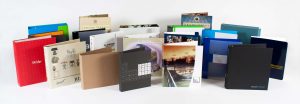 Variety of display and presentation binders with different designs and customizations
