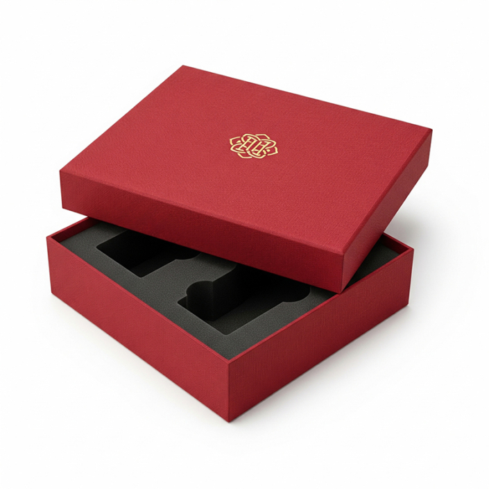 Luxury custom setup box with foam insert